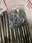1 2  X 12  Lag Screws   Steel  Lot Of 18 With Washers   Nets  g l a 