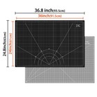 Ecraft Large Self Healing Cutting Mat  24  X 36  Double Sided 5-ply Hobby Mat   