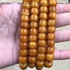 Tibetan Yak Bone 108 Mala - Antique Barrel Beads Prayer Bracelet Sacred Markings