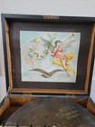 Late 1800 s Antique German Adler Music Disc Box Working With 18 Discs 