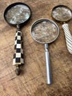 Lot Of 4 Vintage Magnifying Glasses  Different Styles  Sizes  Read Description