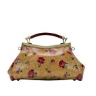 Patricia Nash Kelmscott Frame Satchel Crossbody Leather Bag - Western Lace Print