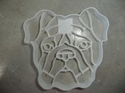 Bulldog Dog Face Detailed Muscular Wrinkled Breed Cookie Cutter Usa Pr3846