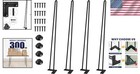 28-inch Hairpin Table Legs Set Of 4 - Solid Metal For Diy Furniture Projects