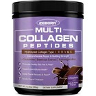 Chocolate Collagen Peptides Powder For Women - 35 Servings  Multi-type Protein
