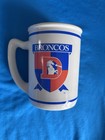    vintage Denver Broncos Mug Russ Berrie Nfl Ceramic Cup Stein Shield D Logo   