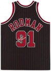 Dennis Rodman Chicago Bulls Signed Black 1995 Mitchell   Ness Authentic Jersey