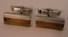 Los Castillo Vtg Sterling Silver Metales Mixed Metals Mid Century Cufflinks  58
