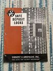 Vintage Sargent   Greenleaf Safe Deposit Locks Catalog Vaults Locksmith Rare