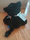 Russ Berrie Shining Stars Black Cat Plush Stuffed Kitty Green Eyes With Tags