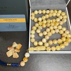 Natural Amber Misbaha Tasbih 66 Prayer Beads 13mm 89g
