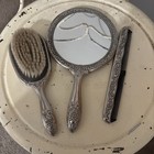 Vintage Vanity Set  Mirror  Hair Brush And Comb  Elegant Design