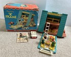 Vintage 1974 Fisher Price Little People Play Family A Frame House 990 Iob