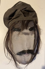 Antique C1900 Odd Fellows Ioof Secret Ceremonial Wire Mesh Mask Hand Painted