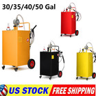 30 35 40 50 Gallon Fuel Caddy Portable Gas Tank Diesel Fuel W  Transfer Pump