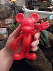 Vintage Marx Walt Disney Red Hard Plastic Mickey Mouse Figurine 6 