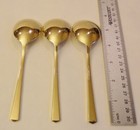 Vintage Dirigold Dirilyte Goldware Empress Flatware Silverware Cream Soup Spoon