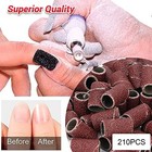 Nail Sanders  Professional Nail Drill Bits 80 120 180 Grit Sanding Bands With 