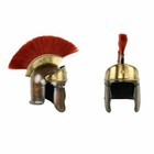 Medieval Roman Steel Helmet Praetorian Knight Worrier With Red Plume Helmet