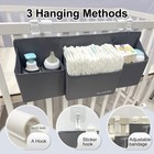 Hanging Baby Diaper Caddy 3 In 1 Organizer For Crib Nursery Changing Table   