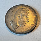 1869-st Sweden 4 Riksdaler Riksmynt Carl Xv Silver Crown Scarce Swedish Coin