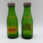 Vintage Squirt Salt And Pepper Shakers Set Metal Tops  be Healthy Be Happy 