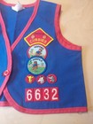 Vintage Awana Club Cubby Cubbies  Uniform Vest Blue And Red With Patches Small