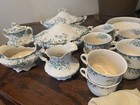1930   s Vintage Trellis England 84pc Collectible Porcelain Dinnerware 