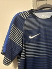 Nike Flash Pre-match 2 Soccer Jersey 2016 -2017 France Men s S Blue Striped Fff