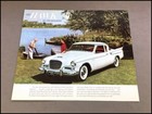 1960 Studebaker Hawk Vintage Original 1-page Car Sales Brochure Sheet