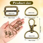 56 Pieces D Rings For Purse Bag Hardware Purse Hardware For Bag Making Buckle   