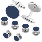 Cufflinks For Men And Tuxedo Shirt Studs Set With Gift Box Stainless Steel