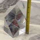 Tiffany   Co Rare Vintage Signed Large Faceted Crystal Sculpture Estate Find