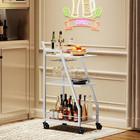 Bar Cart For The Home  Small Bar Cart On Wheels  Beverage Cart  Home Bar Serving