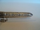  1990 s Victorian Reproduction Sterling Silver Embossed Needle Case