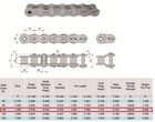  100 Roller Chain 10 Feet With 1 Connecting Link