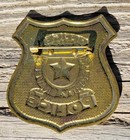Vintage Police Metal Pinback Badge 2 25    - Outstanding Detail