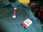 Reebok Mens Size 2xl Performance Polo Shirt Teal Green Camo Rbk-dry New