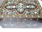 Large Vintage Antique Mexican Hand Made Wood Box - Ornatedly Painted