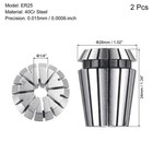 Er25 Spring Collet 1 4  Chuck For Cnc Engraving Machine Lathe Milling Tool 2pcs