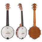 4-string Banjo Ukulele   23  Sapele Wood With Remo Head   Nylon Strings   Dar   