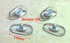      2 Pair  Screw-in Nose Pads Silver Core 14mm For Oakley Sunglasses Eyeglasses