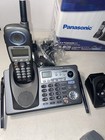 Panasonic Kx-tg6502b 2 Line Cordless Phone System 3 Handsets Batteries Chargers