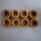 Vintage Quad Roller Skate Wheels Lot Of 19 Orange Tan Rink Rhythm Parts Repair