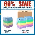 Microfiber Cleaning Cloth Set Of 50 Towel Rag Car Polishing Detailing No-scratch