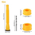 5x Gas Can Spout Nozzle Vent Kit Replacement For Plastic Gas Cans Old Style Caps