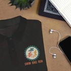  swim Bike Run Triathlon  Adult Polo Shirt   T-shirt  pl056642 