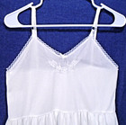 Vintage Girl Connection White Nylon Full Slip Size 12