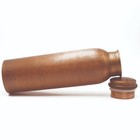 De Kulture Handamade Vintage Pure Copper Water Bottle With Cap 2 75 X 10 Inch