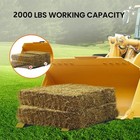 Pallet Forks 60  2000 Lbs Max  Clamp On Tractor Bucket Forks With Adjustable    